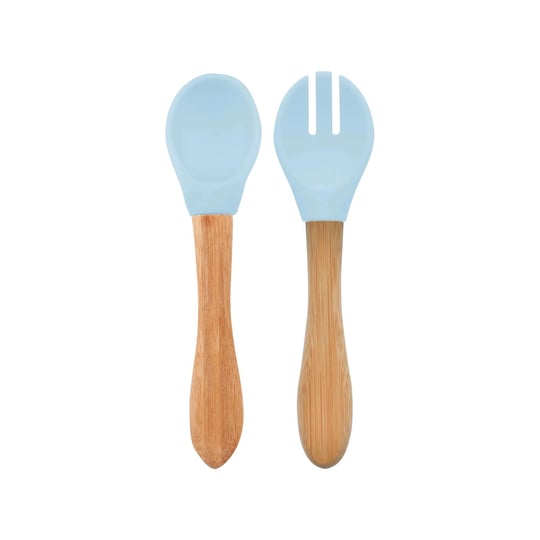 OiOi Mama Kaşığı + Çatal - Mineral Blue 01340003
