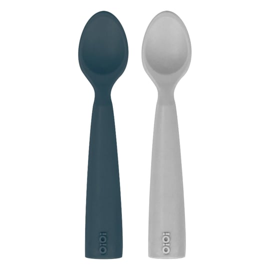 Oioi Nam Nam 2'li Silikon Kaşık Deep Blue/Powder Grey 1140023