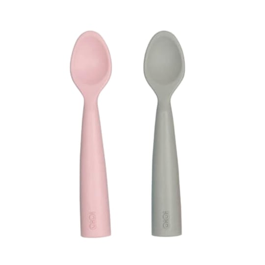 Oioi Nam Nam 2'li Silikon Kaşık Pinky Pink/Powder Grey 1140017