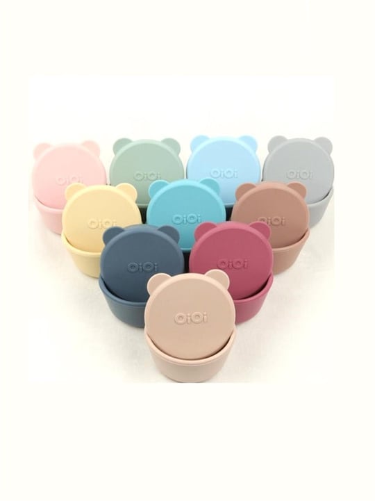 Oioi Silikon Kapaklı Mini Bites Kase 2'li Mellow Yellow/Powder Grey 01400006