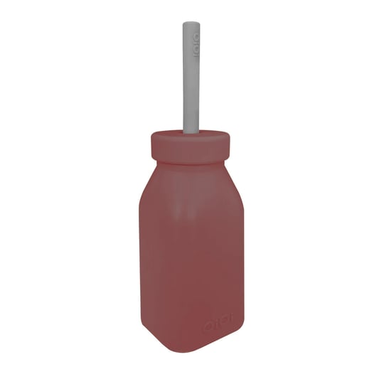 Oioi Silikon Şişe+Pipet Velvet Rose/Powder Grey 01240010