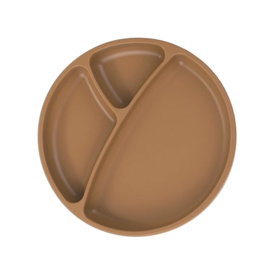 OiOi Vakum Tabanlı Silikon Porsiyon Mama Tabağı Woody  Brown 01050009