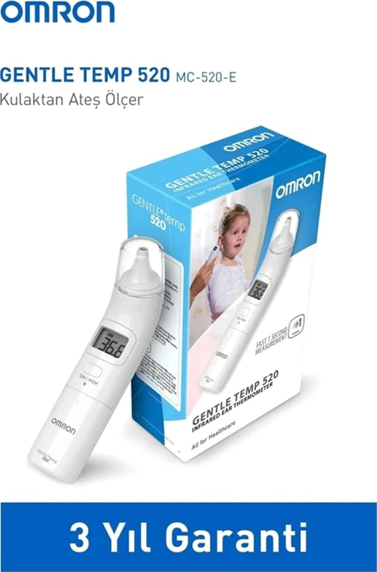Omron Gentle Temp Kulaktan Ateş Ölçer 520