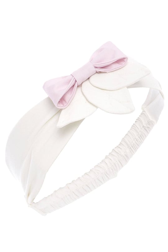 Pamina Kız Bebek Bandanalı 3D Elbise Pembe 36173