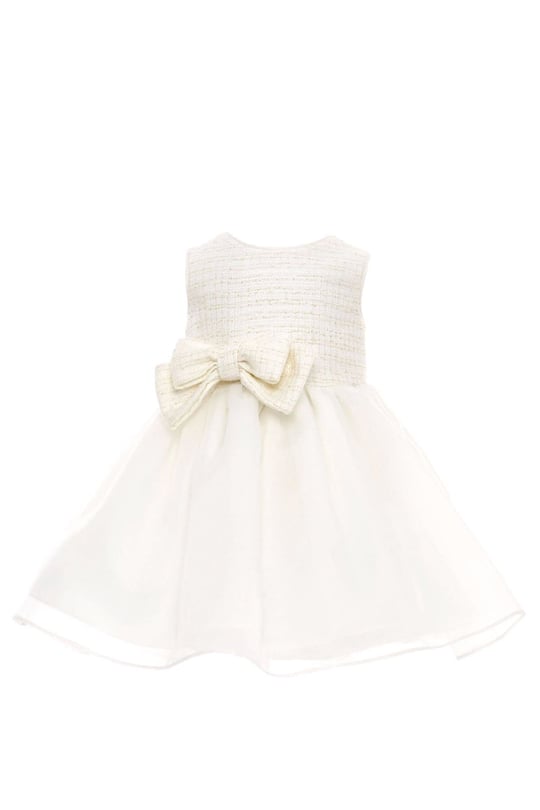 Pamina Kız Bebek Bolerolu Tül Elbise Ekru 36326