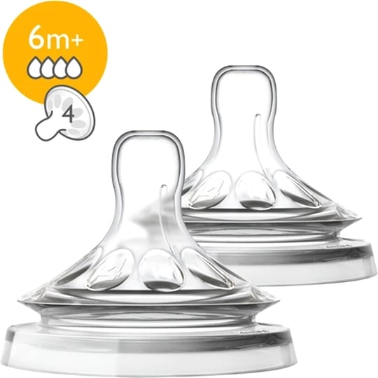 Philips Avent 2'li Natural Biberon Emziği 6m+ SCF044/27