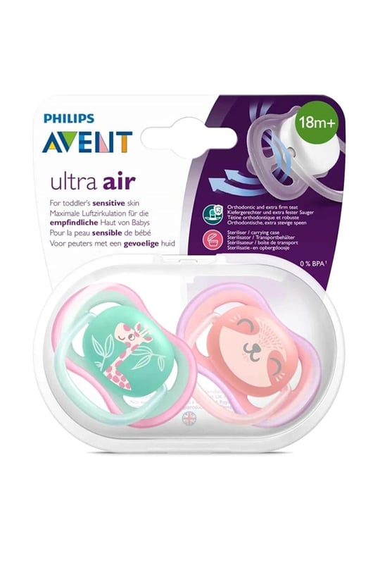 Philips Avent Ultra Air Gece Emzik 18+ Ay Kız Scf349/12