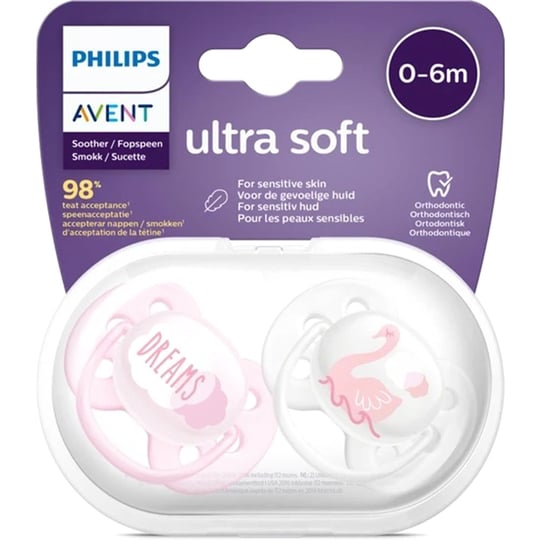 Philips Avent Ultra Soft Emzik 0-6 Ay Kız Scf222/02