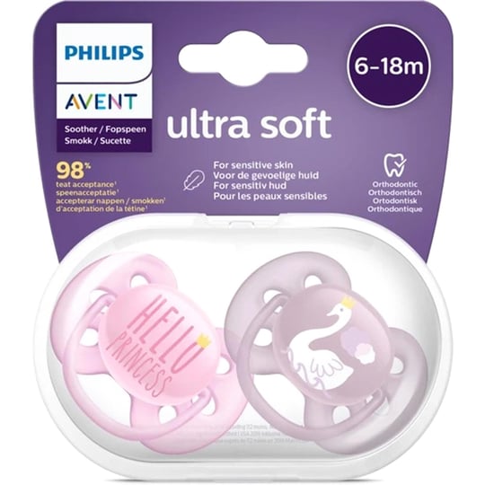 Philips Avent Ultra Soft Emzik 6-18 Ay Kız Scf223/02