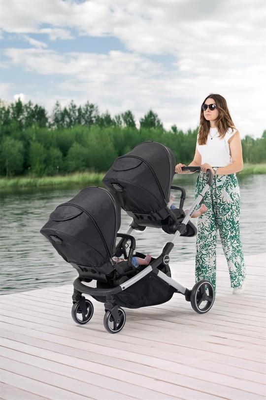 Prego 2071 İbiza Pro İKİZ BEBEK ARABASI SİYAH