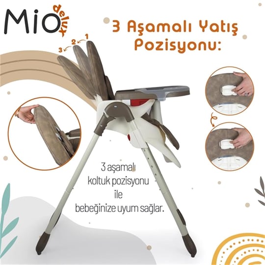 Prego 3032 Mio Deluxe Mama Sandalyesi Krem