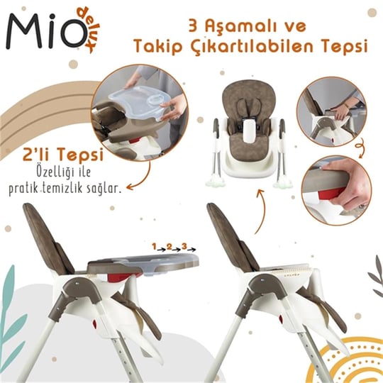 Prego 3032 Mio Deluxe Mama Sandalyesi Krem