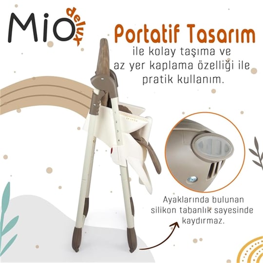 Prego 3032 Mio Deluxe Mama Sandalyesi Krem