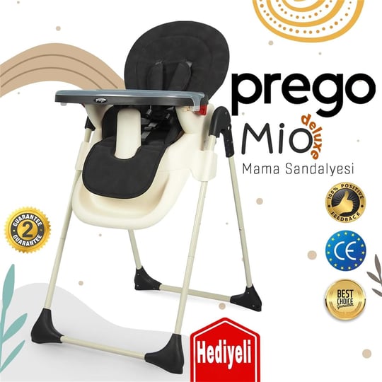 Prego 3032 Mio Deluxe Mama Sandalyesi Gri