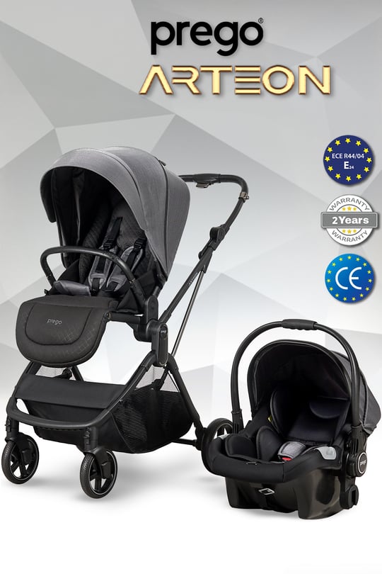 Prego Arteon Travel Sistem Bebek Arabası Gri 2244
