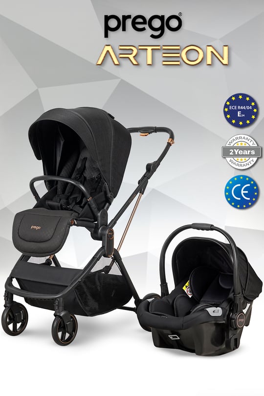 Prego Arteon Travel Sistem Bebek Arabası Siyah 2244