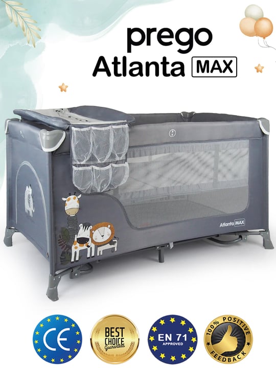 Prego Atlanta Oyun Parkı 70*120 Cm 8046 Gri
