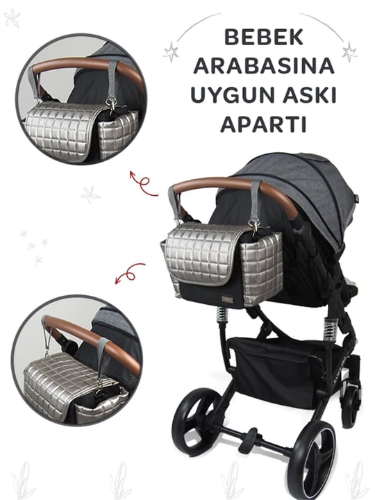 Prego Bella Bebek Bakım Çantası Gri 3080