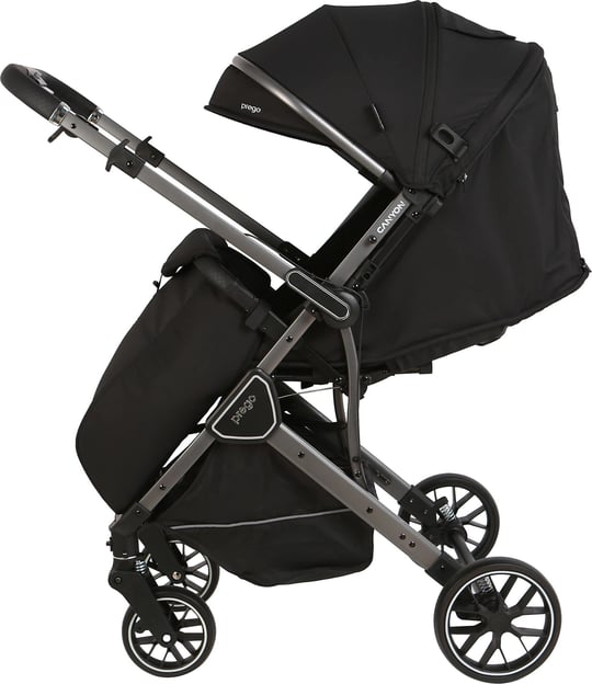 Prego Canyon Koldan Çift Yönlü Kabin Boy Bebek Arabası Siyah 2430