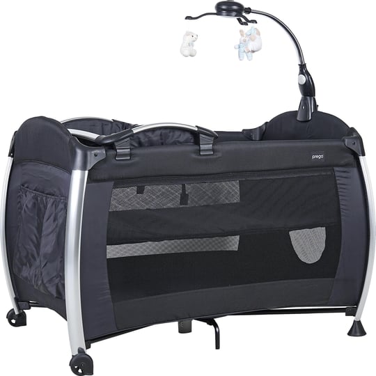 Prego Elegance Dönenceli Oyun Parkı Siyah 8060