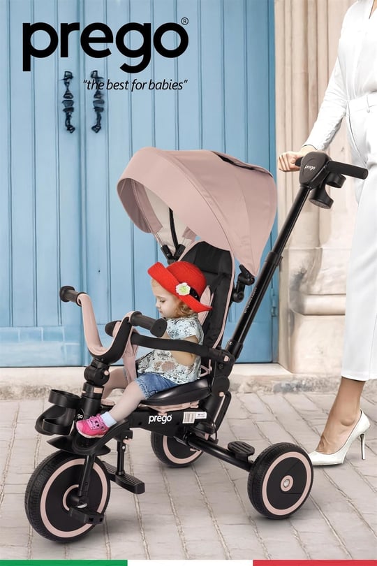 Prego Happy Dino Plus 360° Dönebilen Koltuklu Tamamen Katlanabilir Çocuk Bisikleti Yeşil P670