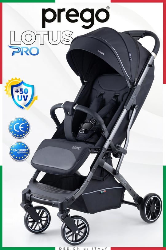 Prego Lotus Pro Kabin Boy Bebek Arabası Siyah 2453