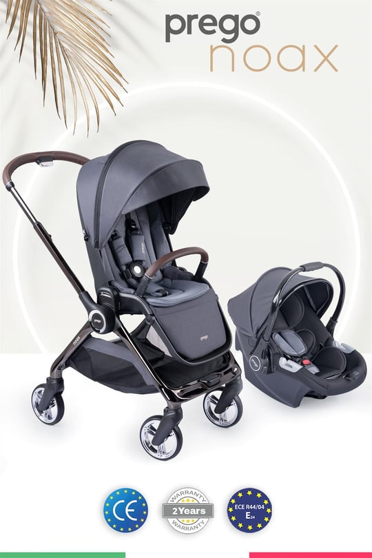 Prego Noax Travel Bebek Arabası Füme 2083