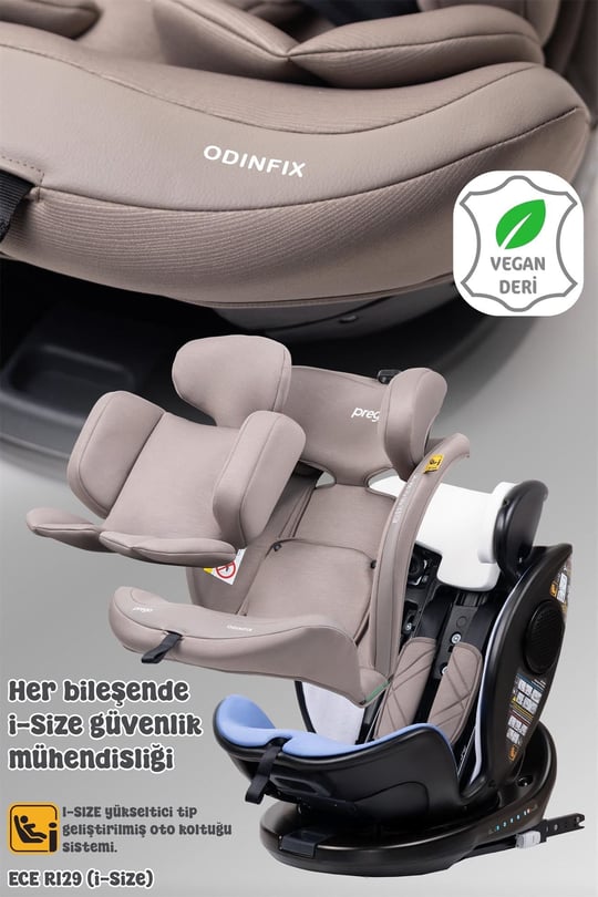 Prego Odinfix Alarmlı I-Size Oto Koltuğu Bej 4100