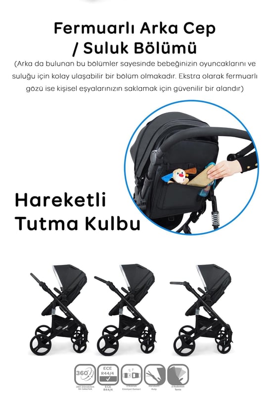 Prego Range Travel Sistem Bebek Arabası 2093 Siyah