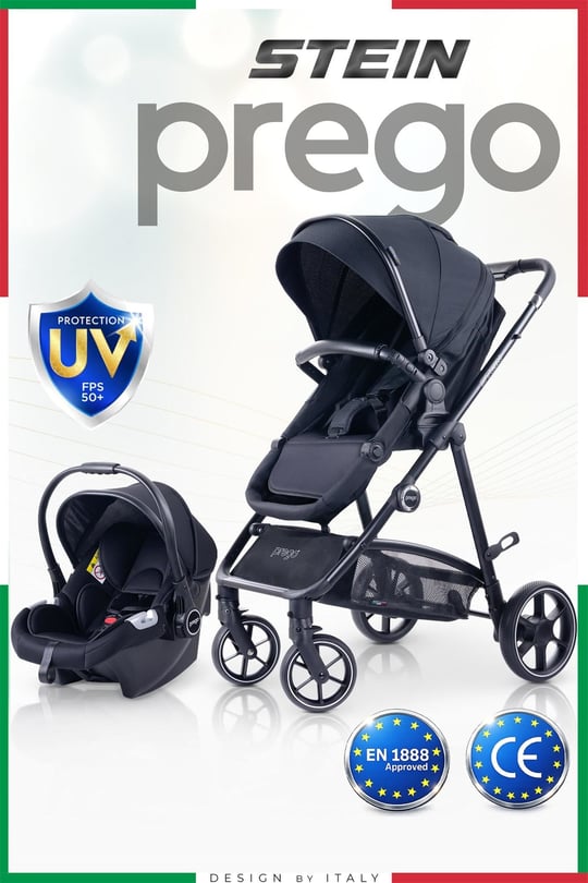 Prego Stein Portbebeli Travel Bebek Arabası Siyah 2097