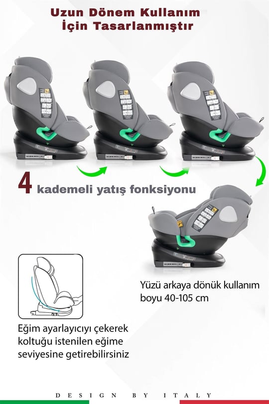 Prego Tronfix Isize Oto Koltuğu Gri Q9004