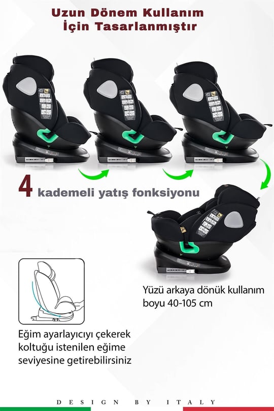 Prego Tronfix Isize Oto Koltuğu Siyah Q9004