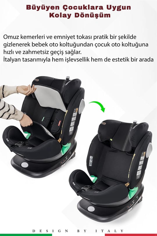 Prego Tronfix Isize Oto Koltuğu Siyah Q9004