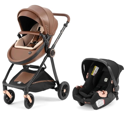 Quard Aura Trio Travel Sistem Bebek Arabası Kahverengi