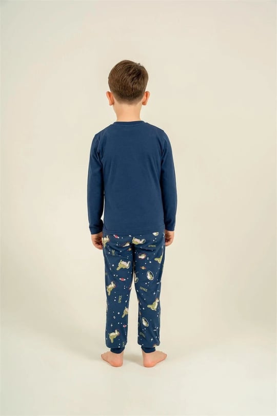RolyPoly Erkek Çocuk Baskılı Pijama Takımı Lacivert RP3862-3