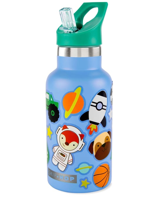 Skip Hop Spark Style Paslanmaz Çelik Stickerlı Suluk Mavi 9Q361010