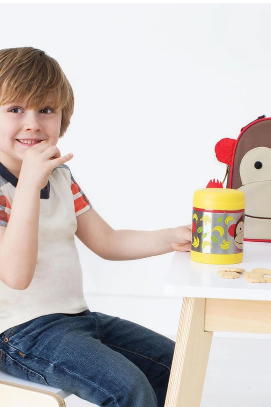 Skip Hop Zoo Beslenme Seti Maymun Pipetli Suluk - Çerez Kabı