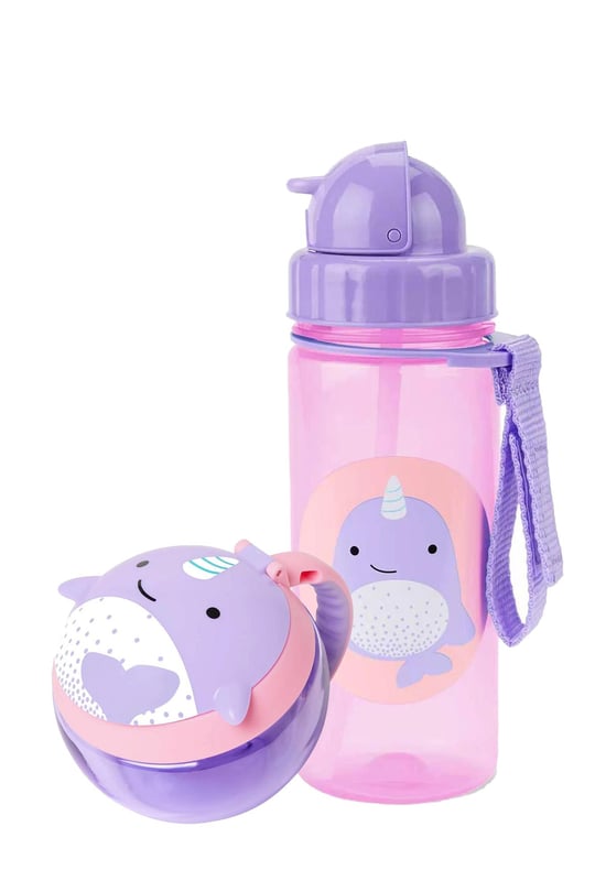 Skip Hop Zoo Beslenme Seti Narwhal Pipetli Suluk - Çerez Kabı