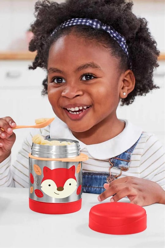 Skip Hop Zoo Beslenme Seti Tilki Pipetli Suluk - Çerez Kabı