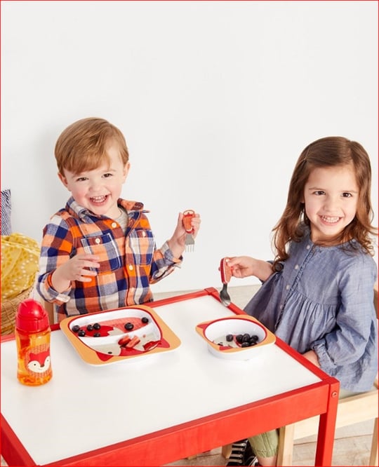 Skip Hop Zoo Çerez Kabı - Çatal Kaşık Tilki Set
