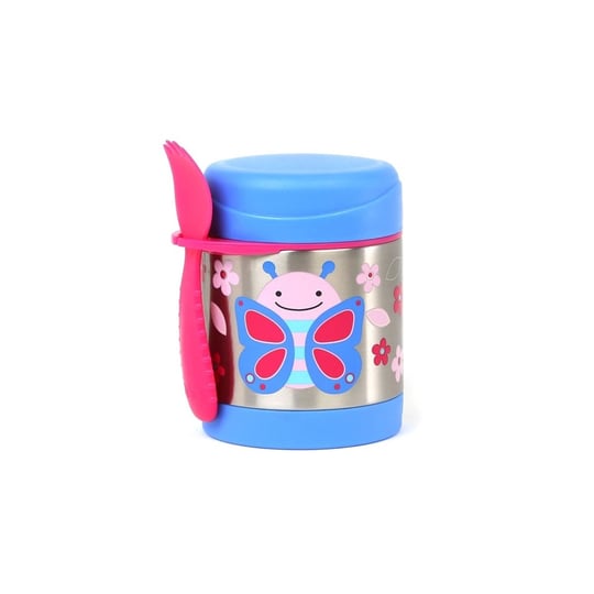 Skip Hop Zoo Paslanmaz Çelik Termos - Çerez Kabı Kelebek Set