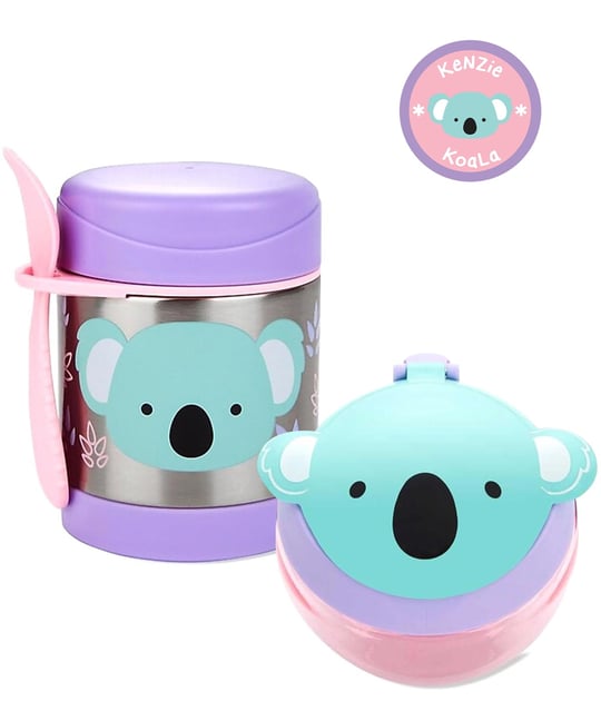 Skip Hop Zoo Paslanmaz Çelik Termos - Çerez Kabı Koala Seti