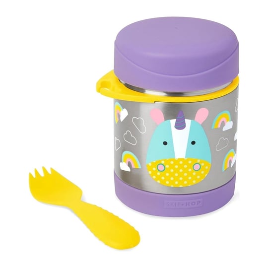 Skip Hop Zoo Paslanmaz Çelik Termos - Çerez Kabı Unicorn Set