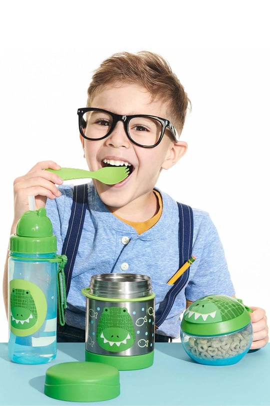 Skip Hop Zoo Pipetli Suluk Timsah - Çerez Kabı Timsah Seti