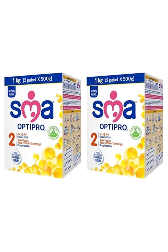 SMA Optipro 2 Probiyotik Devam Sütü 1000 gr 2 Adet