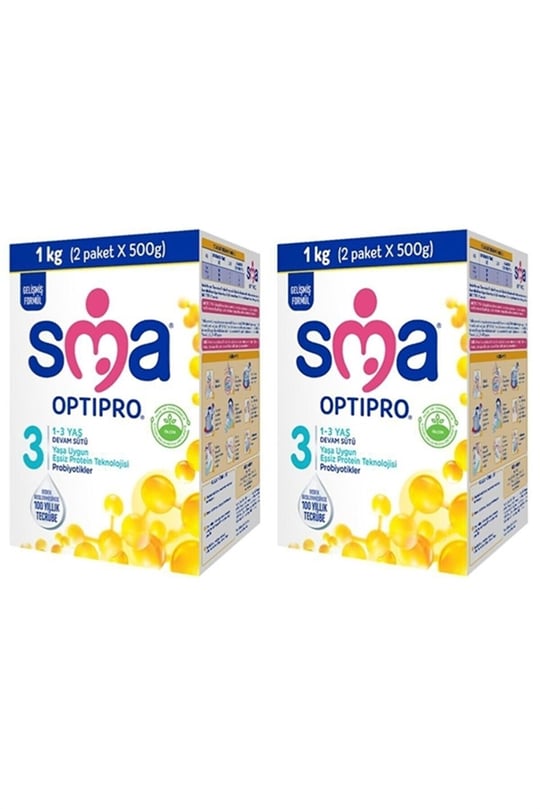 SMA Optipro 3 Probiyotik Devam Sütü 1000 gr 2 Adet