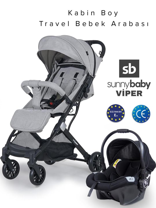 Sunny Baby Viper Kabin Boy Travel Sistem Bebek  Arabası Bej 9004