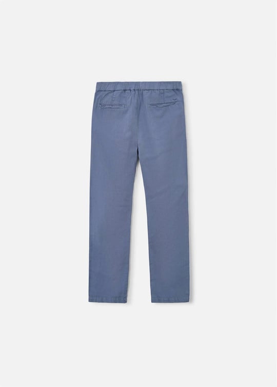 The Boston Kids Erkek Çocuk Keten Pantolon Mavi 6572