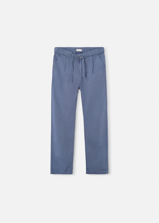 The Boston Kids Erkek Çocuk Keten Pantolon Mavi 6572
