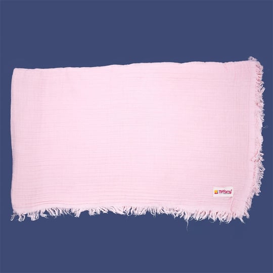 Tiffany Baby 4 Kat Müslin Bebek Battaniyesi 120*120 Pembe 80080